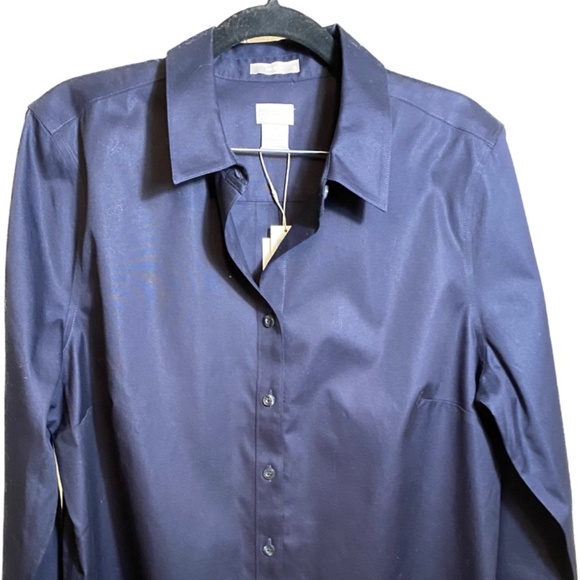 Non-iron Cotton roll back tunic - Picture 1 of 5